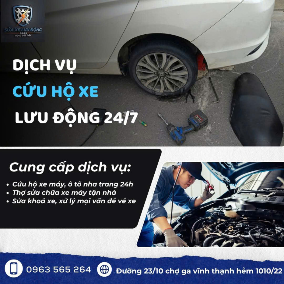 Cam kết dịch vụ sửa xe máy lưu động Khánh Hòa 24/7